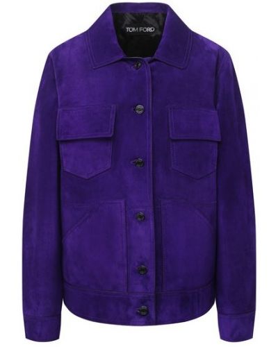 Замшевая куртка Tom Ford фиолетовая