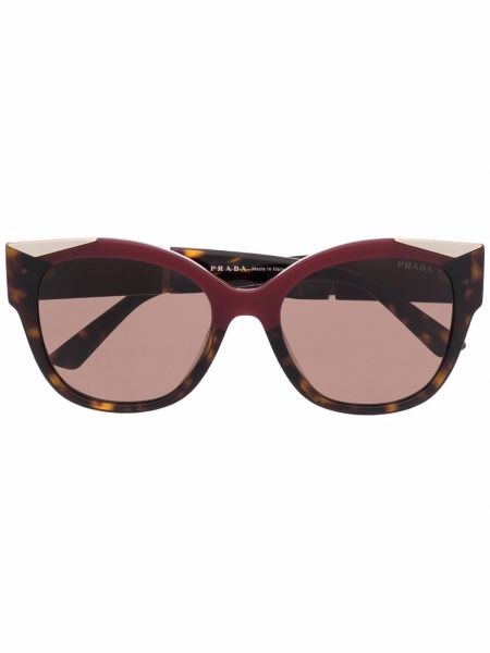Gafas de sol con estampado geométrico Prada Eyewear marrón