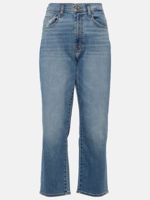 Kõrge vöökohaga sirged teksapüksid 7 For All Mankind sinine