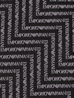 Corbata con estampado Emporio Armani negro