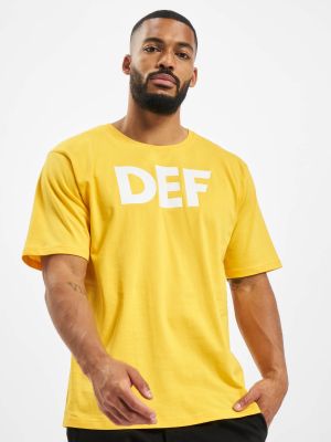 Polo marškinėliai Def geltona