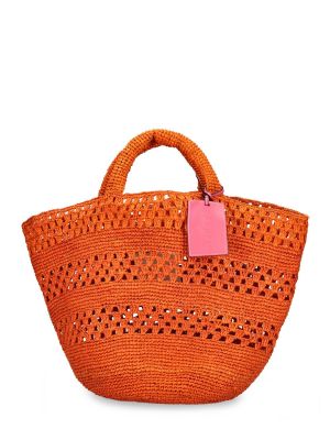 Плетени шопинг чанта Manebì оранжево
