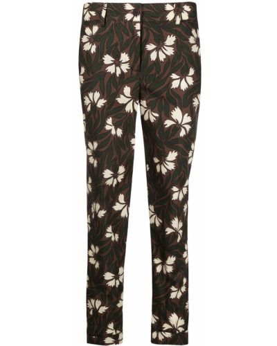 Pantalones slim fit de flores con estampado P.a.r.o.s.h. verde