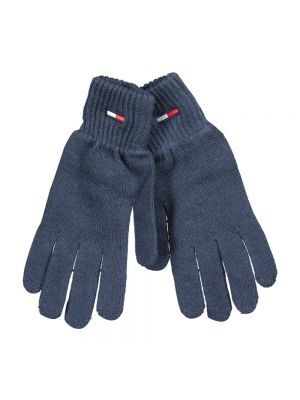 Rękawiczki Tommy Hilfiger niebieskie