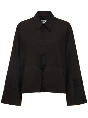 Bavlněná košile Mm6 Maison Margiela černá