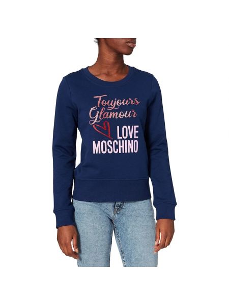 Sweatshirt Love Moschino blau