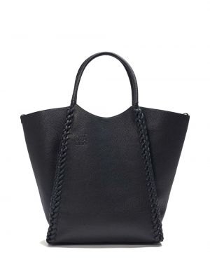 Kožená nákupná taška Altuzarra čierna