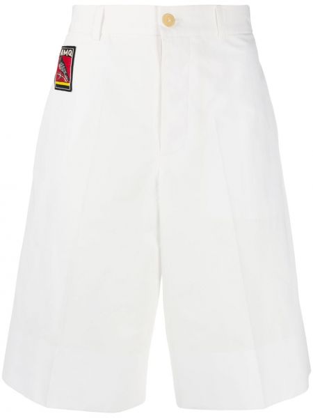 Pantalones chinos con bordado Alexander Mcqueen blanco