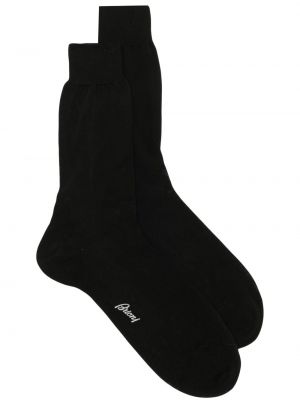 Bavlněné ponožky Brioni černé