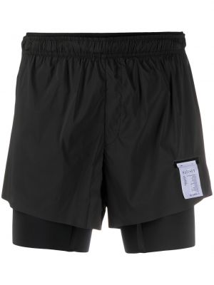 Pantalones cortos deportivos Satisfy negro