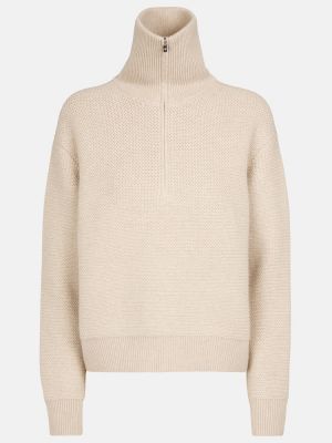 Sweter z kaszmiru Loro Piana biały
