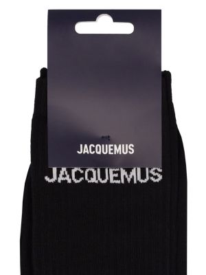 Calcetines de algodón Jacquemus negro