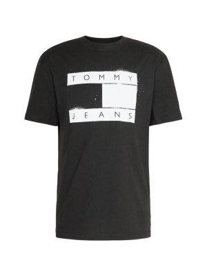 Tričko s krátkými rukávy Tommy Hilfiger černé
