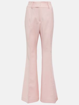 Vlněné kalhoty Gabriela Hearst růžové