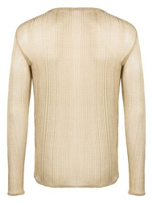 Przezroczysty sweter Sapio złoty