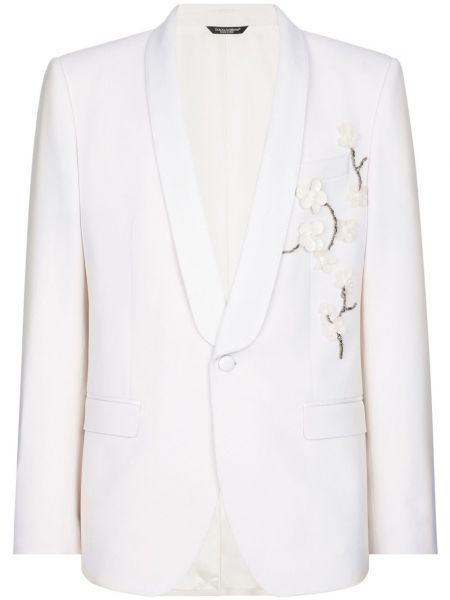 Блейзър на цветя Dolce & Gabbana бяло