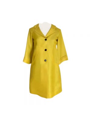 Jedwabny płaszcz Gucci Vintage żółty