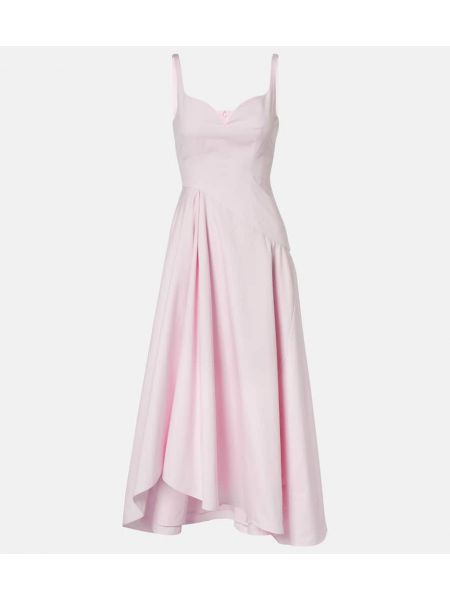 Asymmetrisk bomull dress Alexander Mcqueen rosa