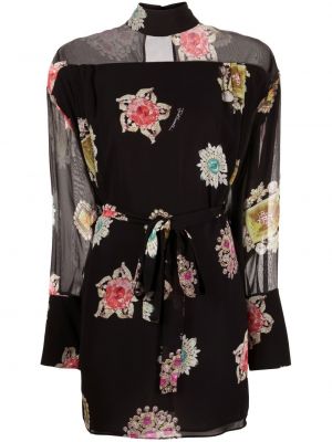 Trykt floral dress Just Cavalli svart