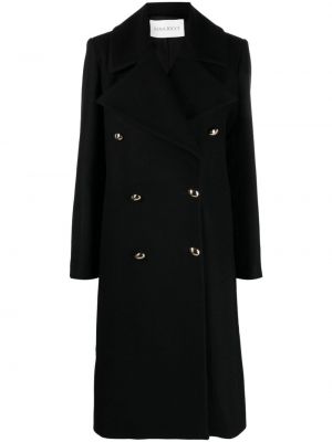Μάλλινο παλτό Nina Ricci μαύρο