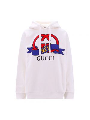Bluza z kapturem Gucci biała