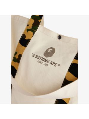 Хлопковая сумка A Bathing Ape® желтая