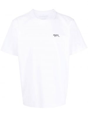 T-shirt avec imprimé slogan à imprimé Sacai blanc