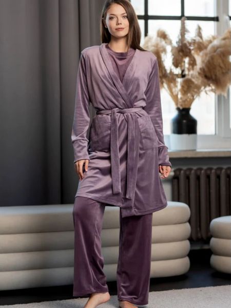 Фіолетовий халат Maritel