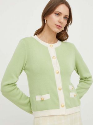 Gyapjú pulóver Luisa Spagnoli zöld
