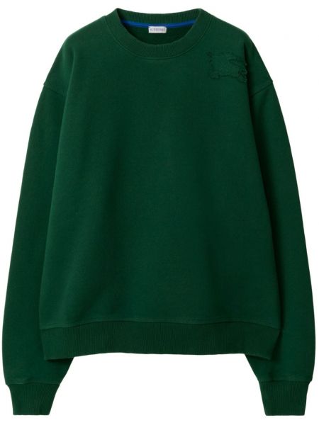Medvilninis džemperis Burberry žalia