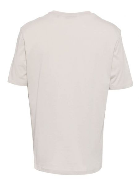 T-shirt en coton à imprimé Hugo gris