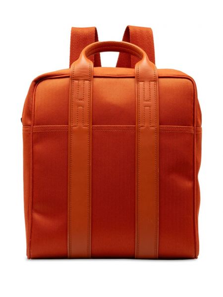 Sac à dos en toile Hermès Pre-owned orange