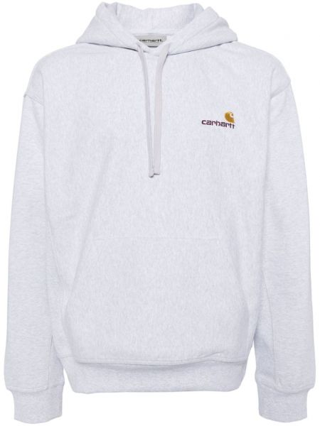 Hoodie brodé Carhartt Wip gris