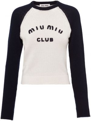 Кашмирен пуловер Miu Miu