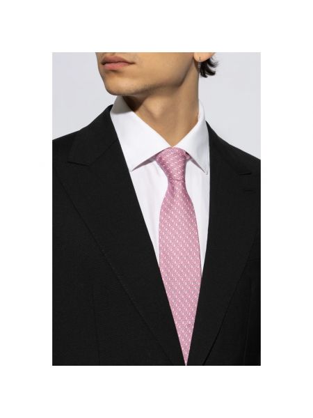 Corbata de seda Salvatore Ferragamo rosa