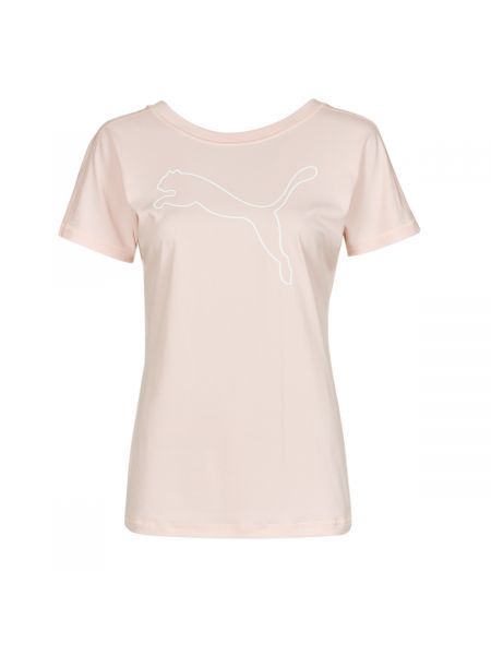 Koszulka z krótkim rękawem z dżerseju Puma różowa