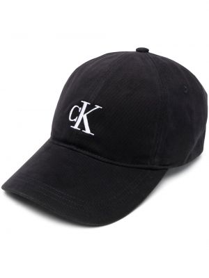 Bomull brodert cap Calvin Klein Jeans svart