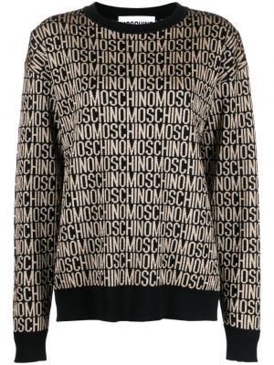 Žakárový vlnený sveter Moschino