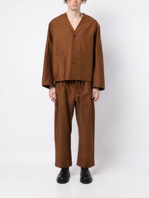 Pantalon en coton Hed Mayner marron