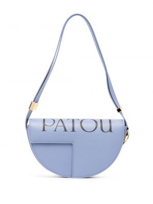 Δερμάτινη τσάντα ώμου με σχέδιο Patou