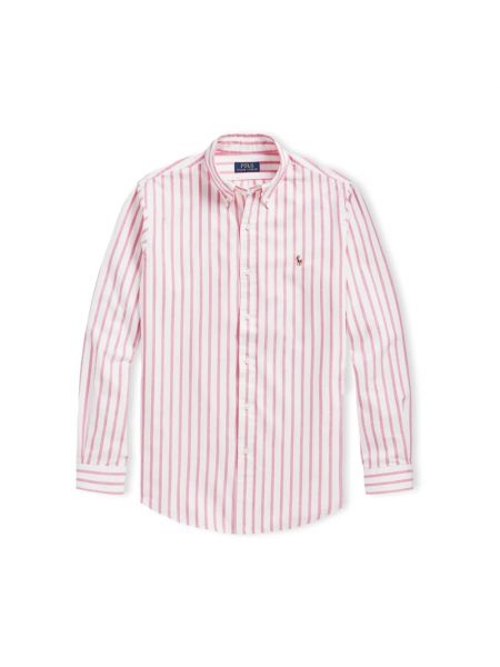 Koszula w paski Ralph Lauren różowa