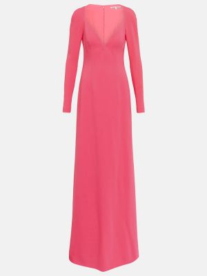 Vestido largo de crepé Stella Mccartney rosa