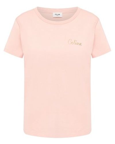 Футболка Céline, розовая