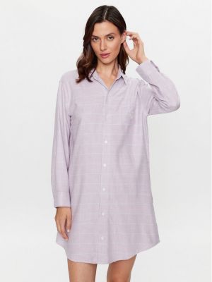 Priliehavá košeľa Lauren Ralph Lauren fialová