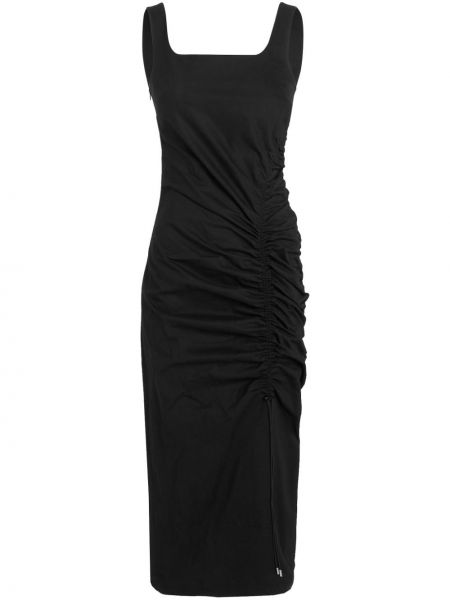 Μίντι φόρεμα Karl Lagerfeld μαύρο
