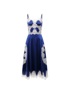 Шелковое платье Dolce & Gabbana, синее