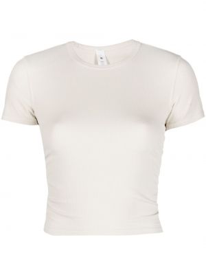 Tričko z nylonu s krátkými rukávy Lululemon - bílá