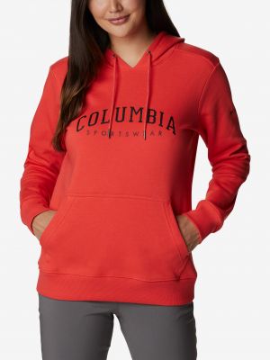 Mikina s kapucňou Columbia červená