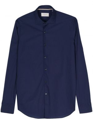 Βαμβακερό πουκάμισο Tintoria Mattei μπλε