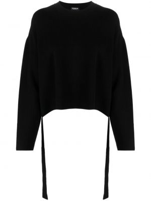 Пуловер с кръгло деколте Dondup черно